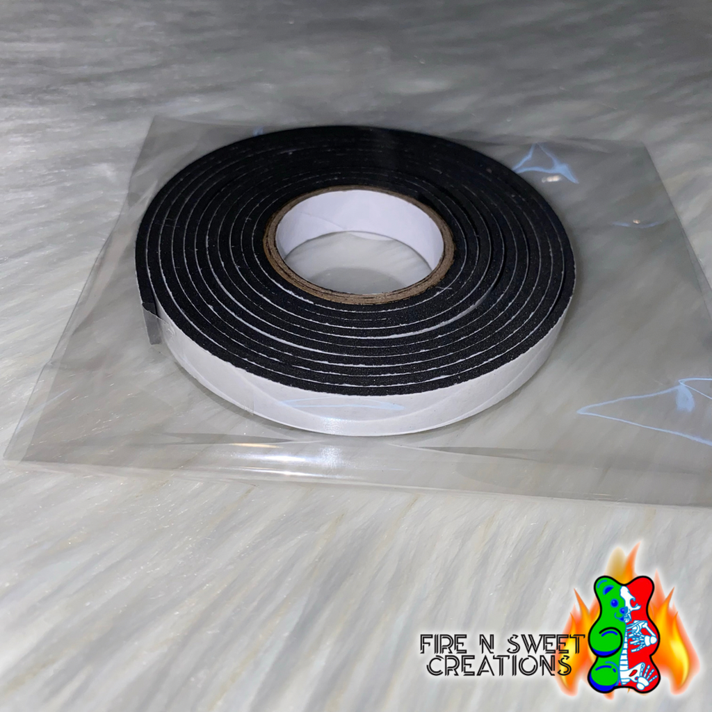 1cm Black Double Sided Foam Tape